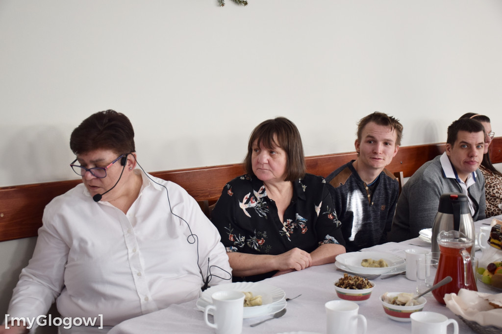 Spotkanie wigilijne domu samopomocy w Głogowie