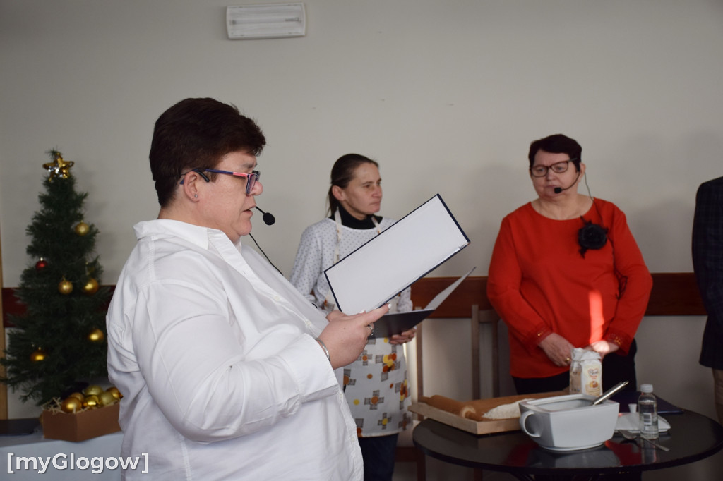 Spotkanie wigilijne domu samopomocy w Głogowie