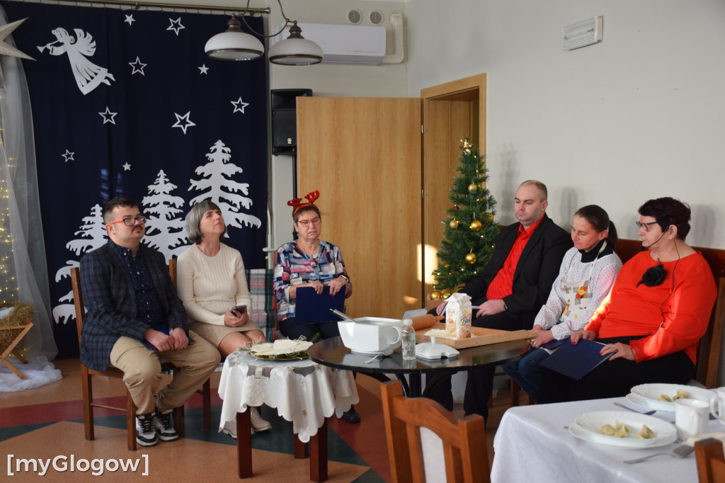 Spotkanie wigilijne domu samopomocy w Głogowie