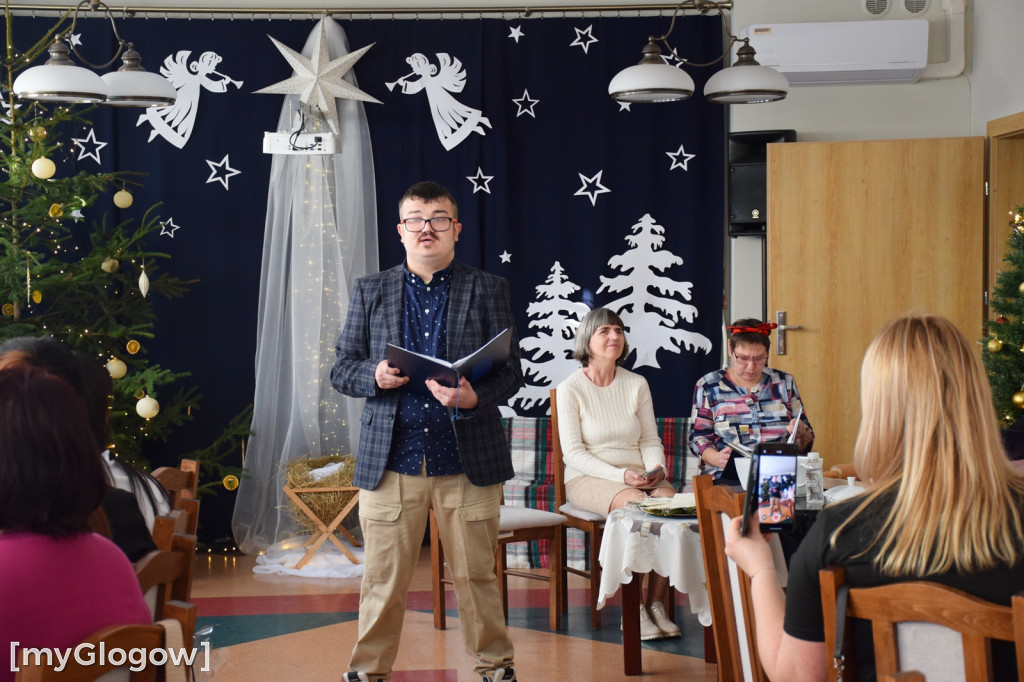 Spotkanie wigilijne domu samopomocy w Głogowie