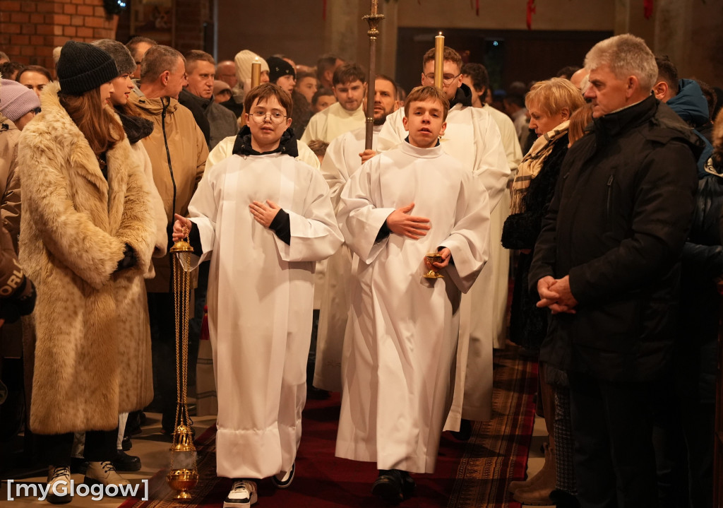 Pasterka w kolegiacie z udziałem biskupa