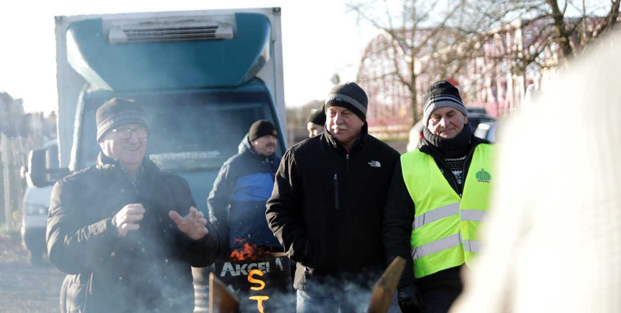 Protest rolników w Głogowie