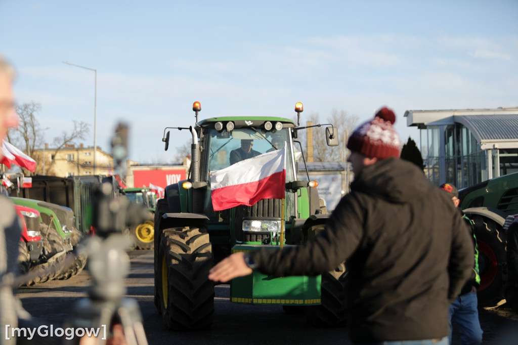 Protest rolników w Głogowie
