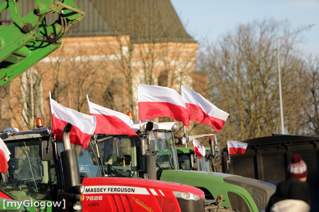 Protest rolników w Głogowie