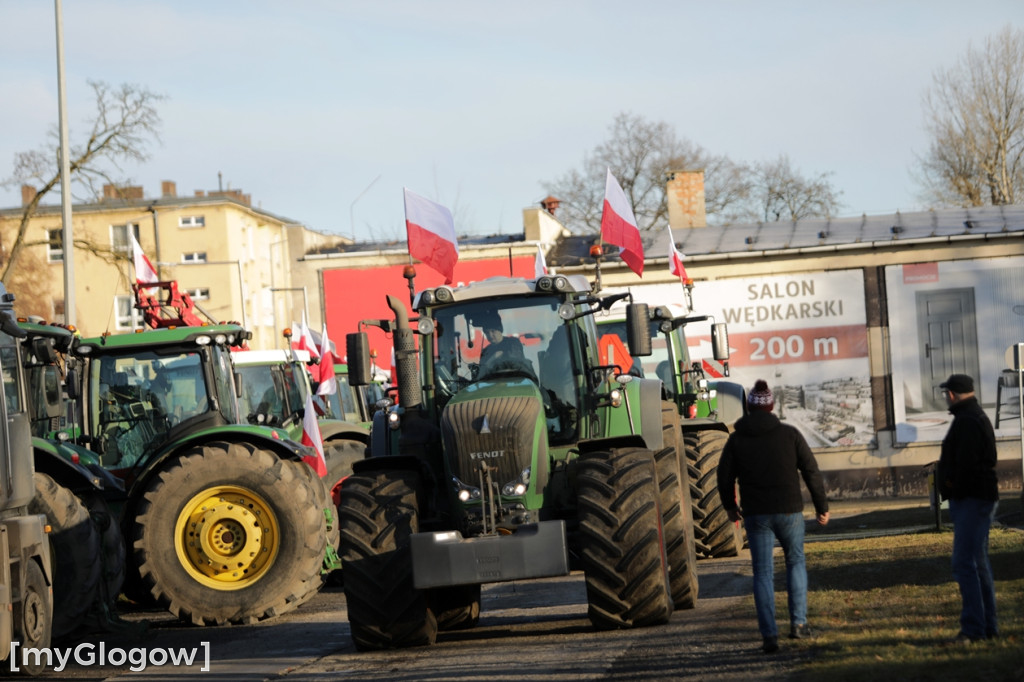 Protest rolników w Głogowie
