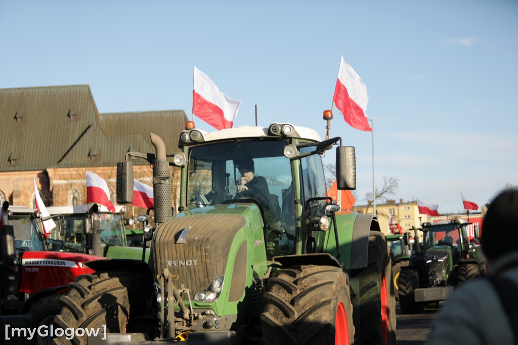 Protest rolników w Głogowie