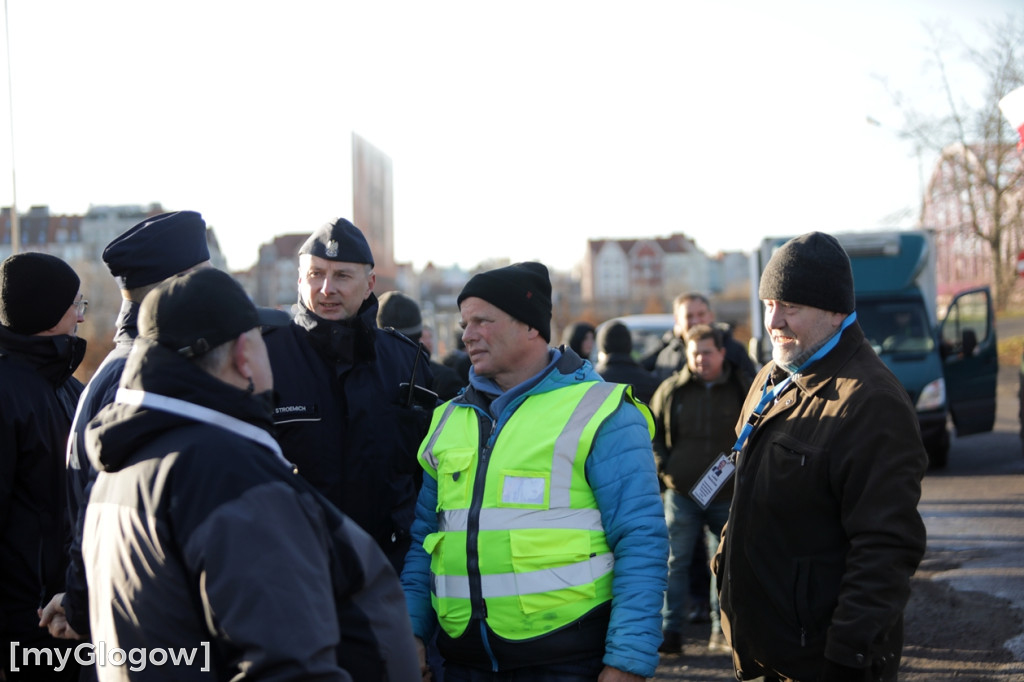 Protest rolników w Głogowie