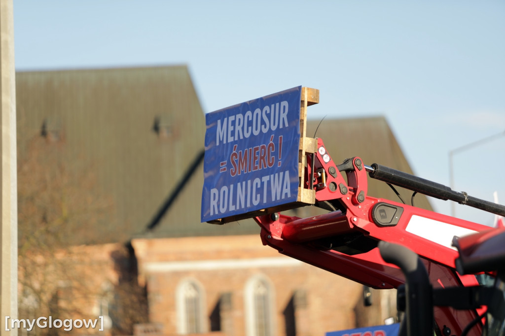 Protest rolników w Głogowie