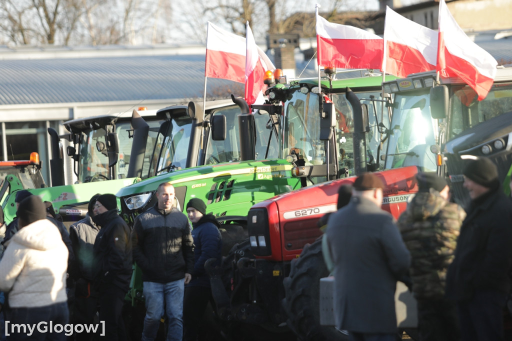 Protest rolników w Głogowie