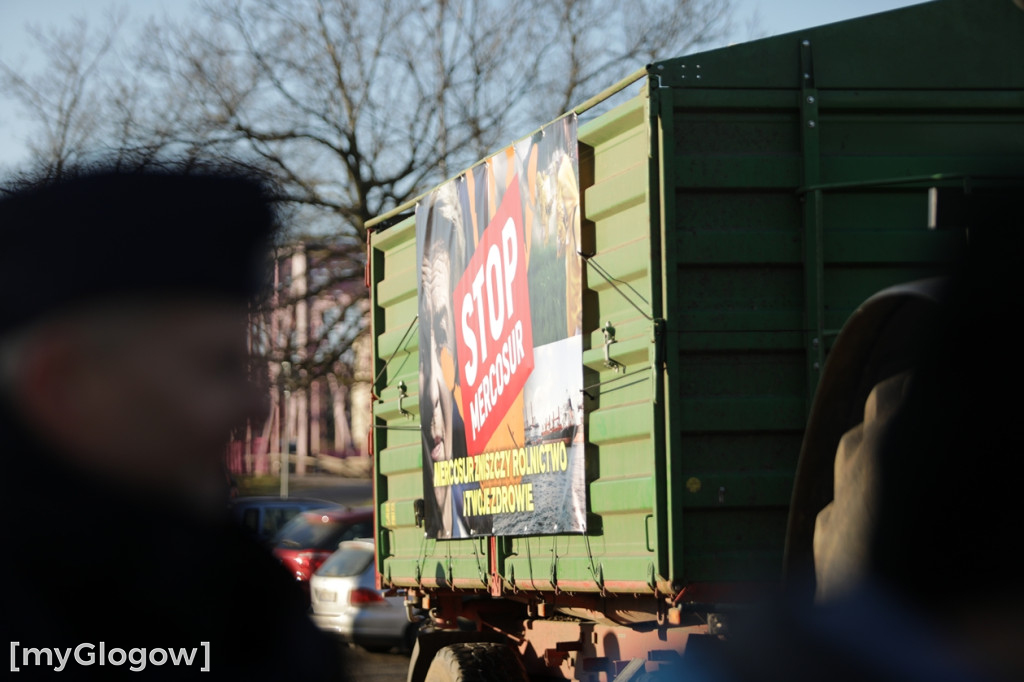 Protest rolników w Głogowie