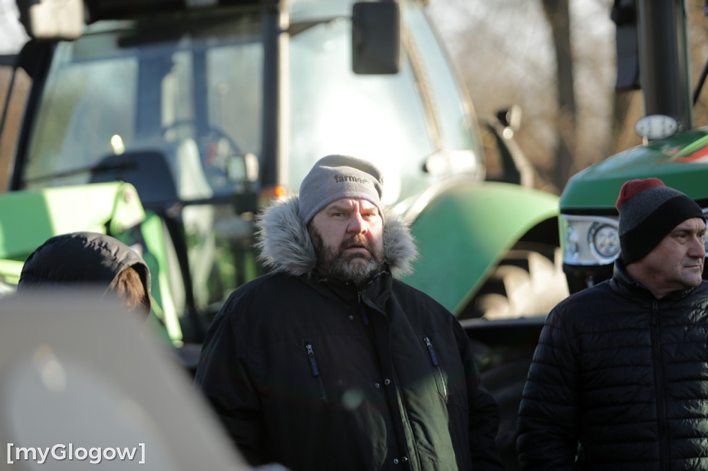 Protest rolników w Głogowie