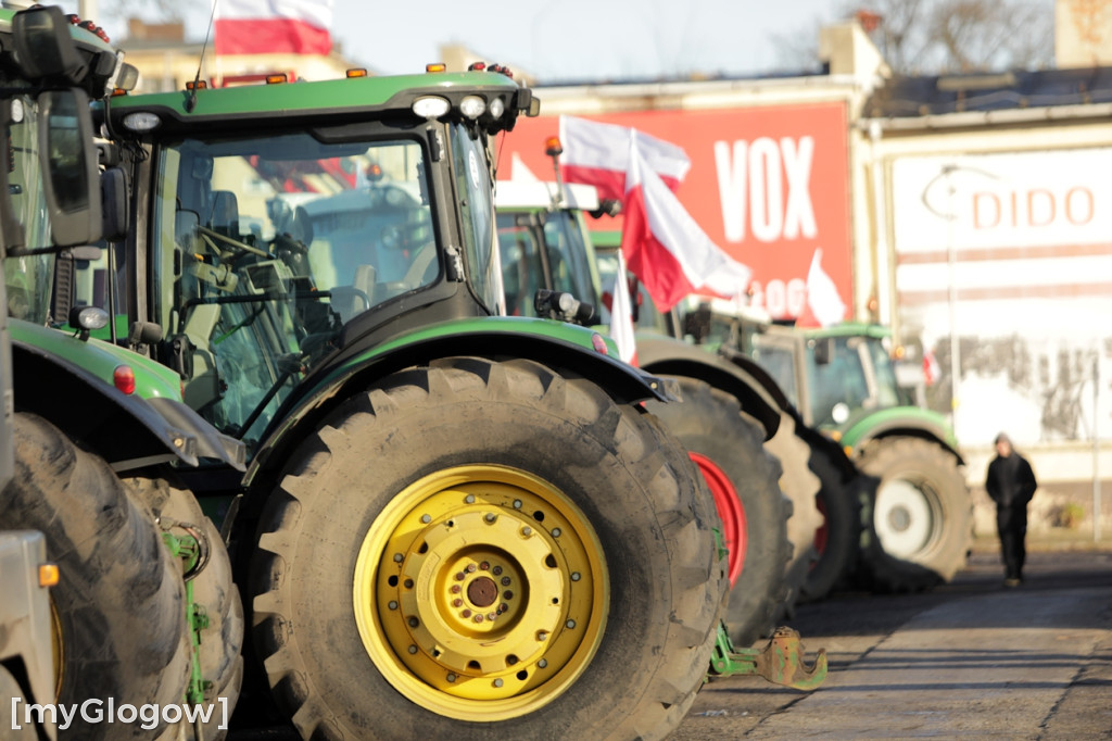 Protest rolników w Głogowie