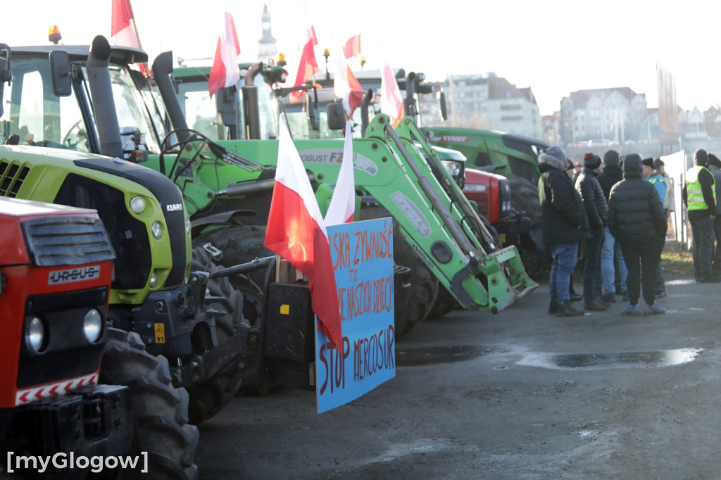 Protest rolników w Głogowie