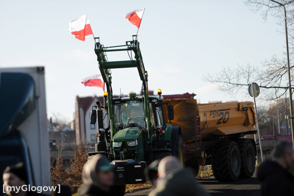 Protest rolników w Głogowie