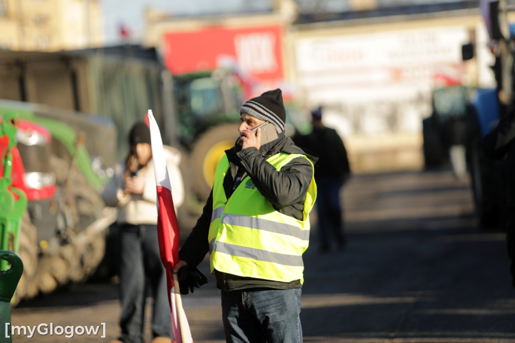 Protest rolników w Głogowie