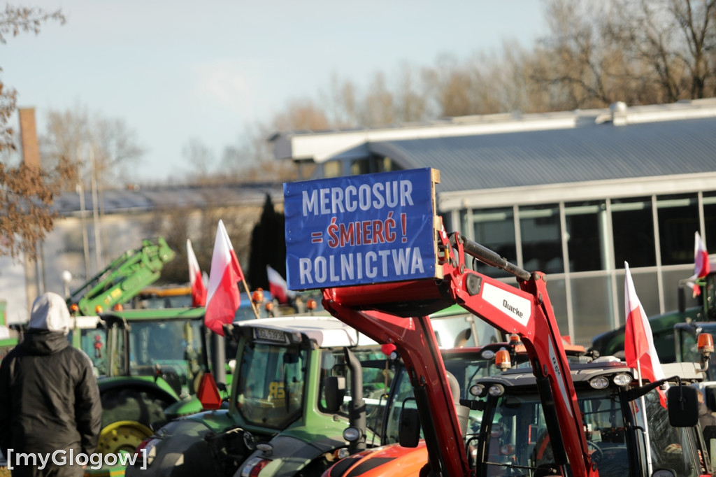 Protest rolników w Głogowie