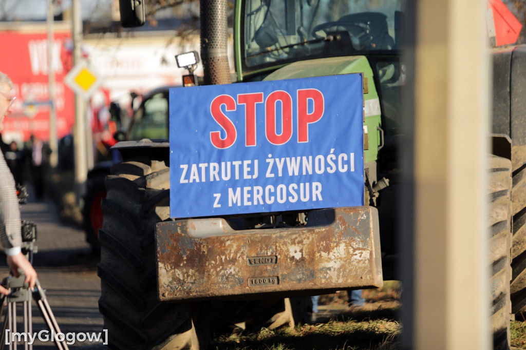 Protest rolników w Głogowie