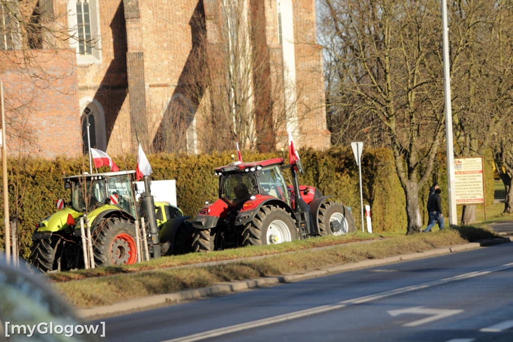 Protest rolników w Głogowie