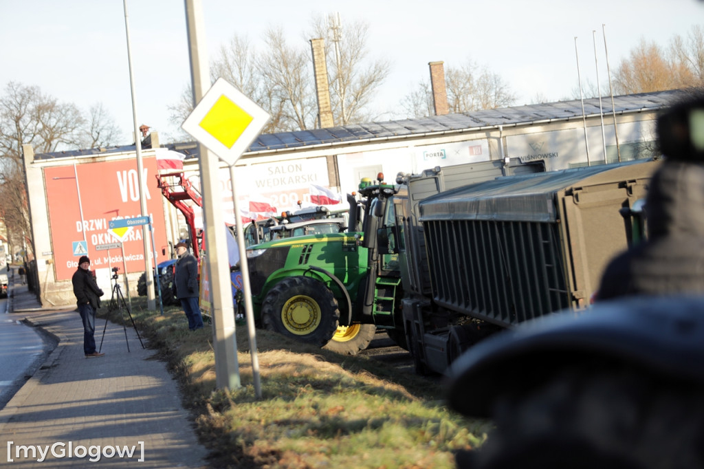 Protest rolników w Głogowie