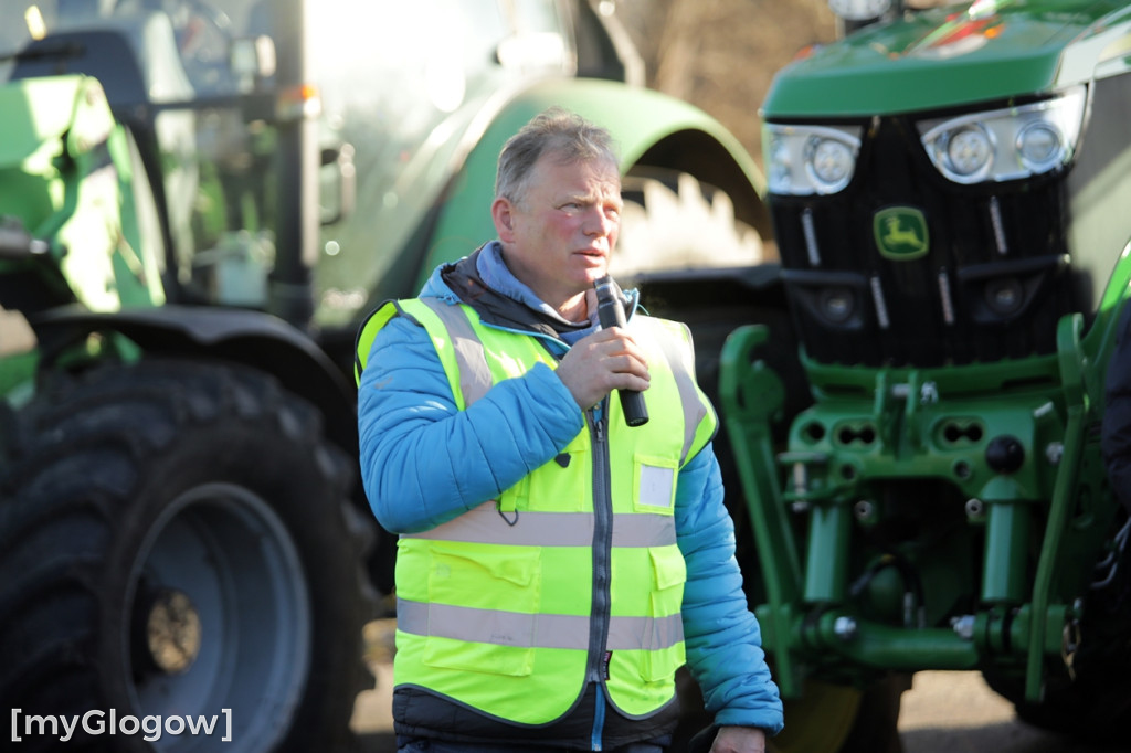 Protest rolników w Głogowie