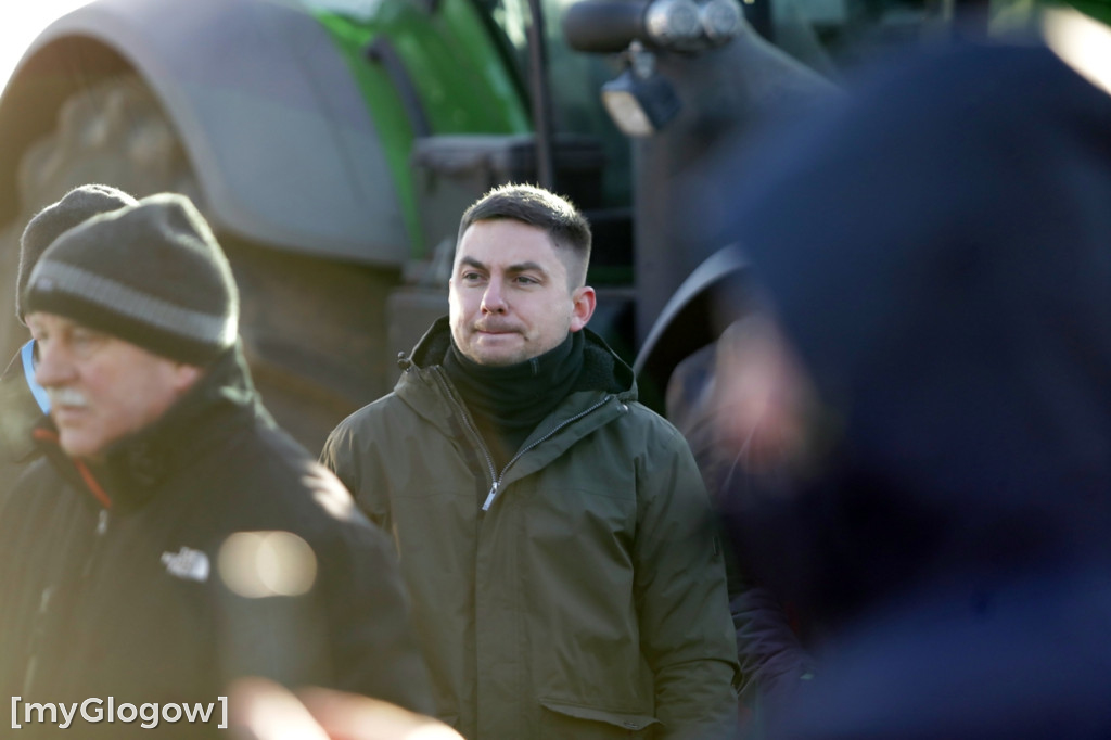 Protest rolników w Głogowie