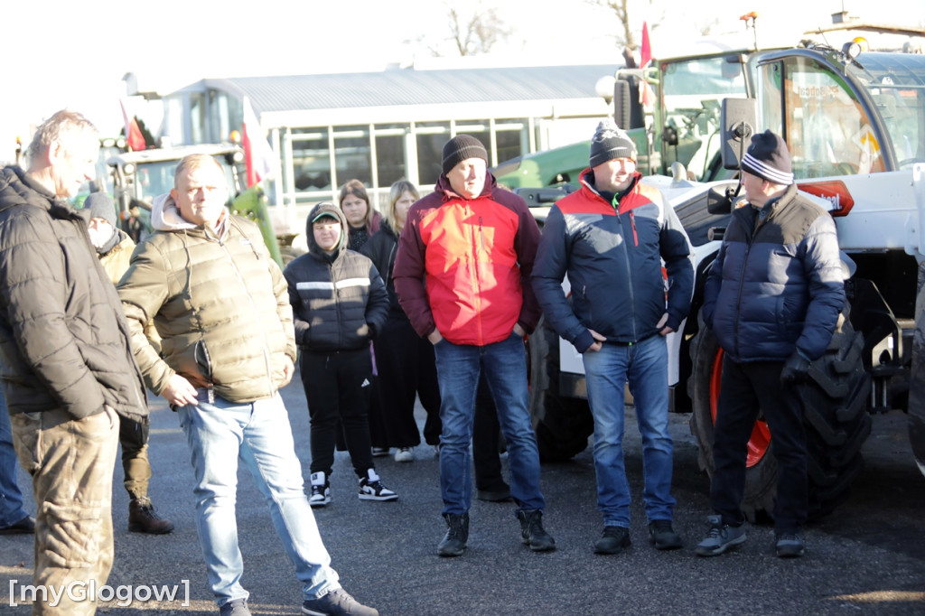 Protest rolników w Głogowie