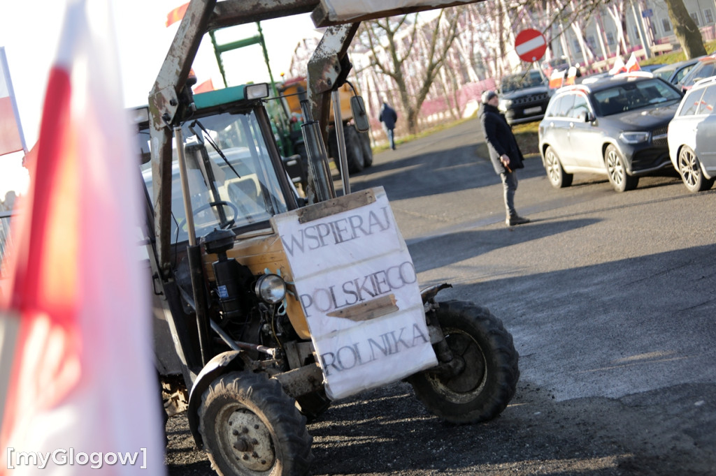 Protest rolników w Głogowie