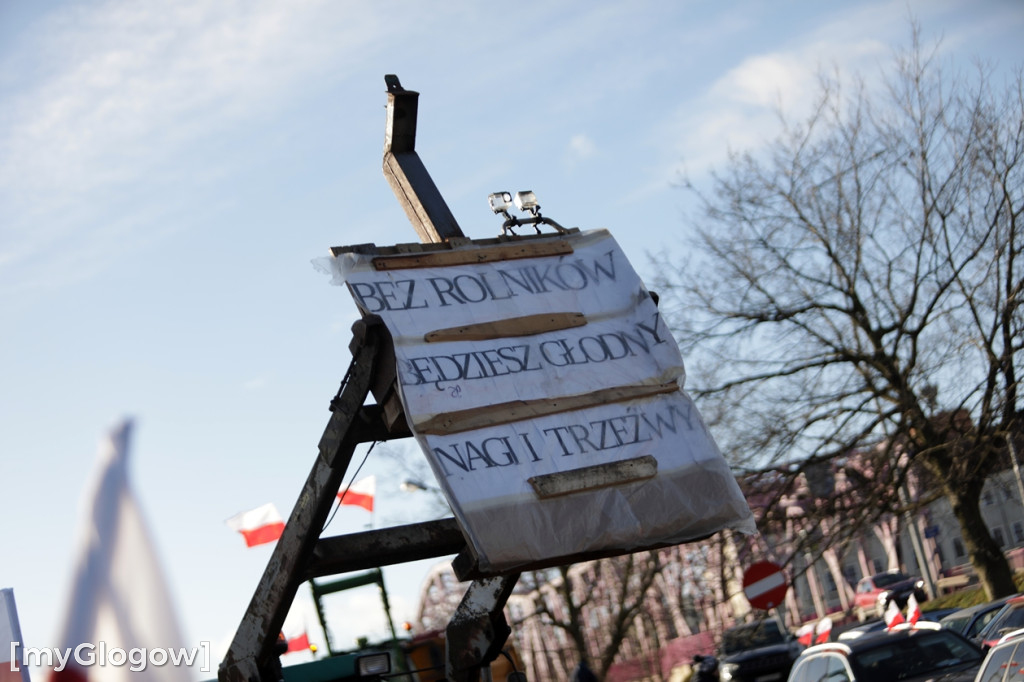 Protest rolników w Głogowie