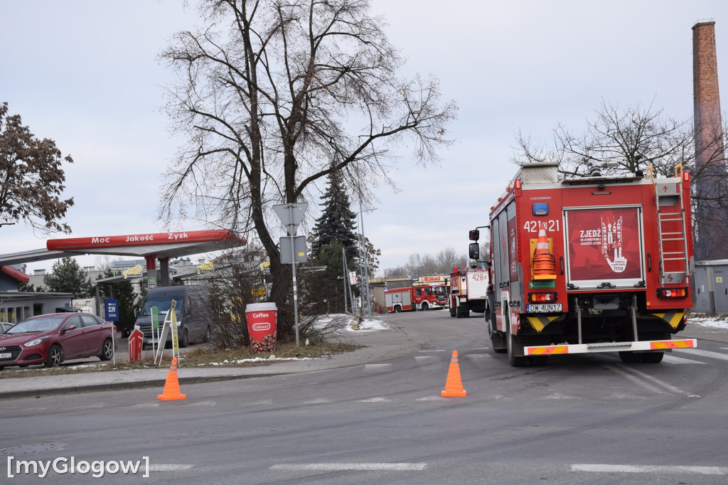 Wyciek gazu na stacji paliw w Głogowie
