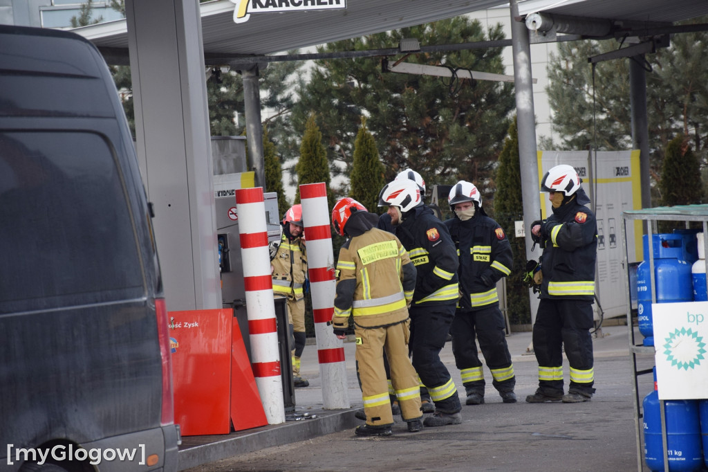 Wyciek gazu na stacji paliw w Głogowie