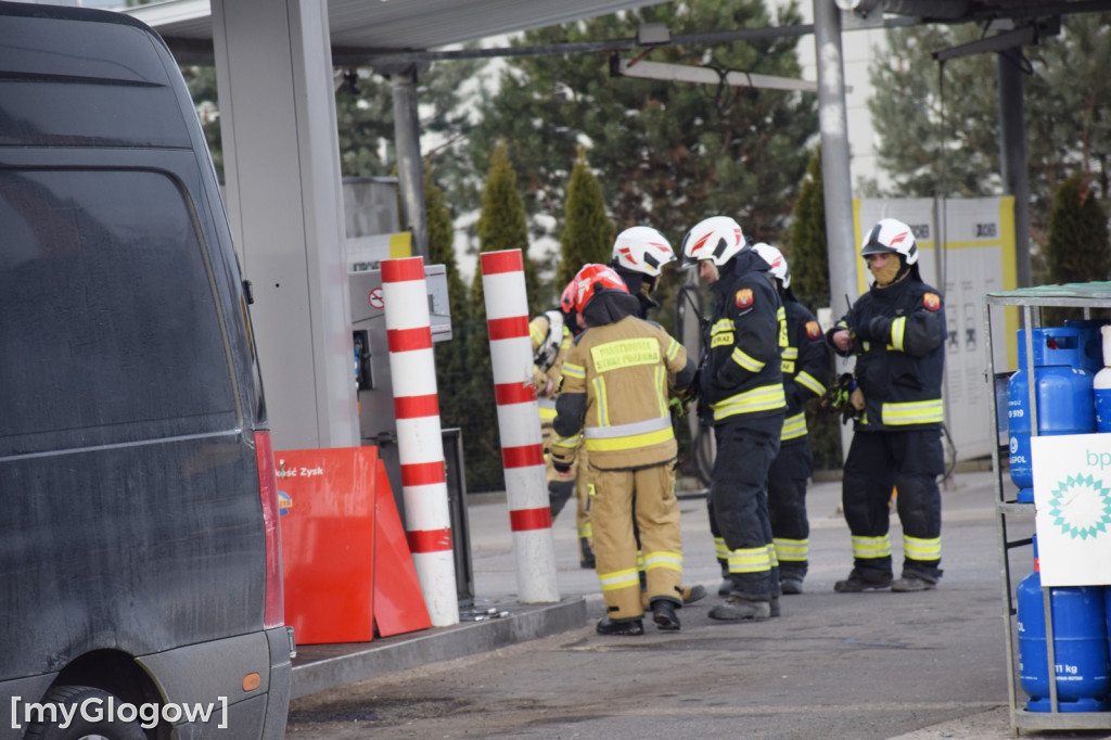 Wyciek gazu na stacji paliw w Głogowie
