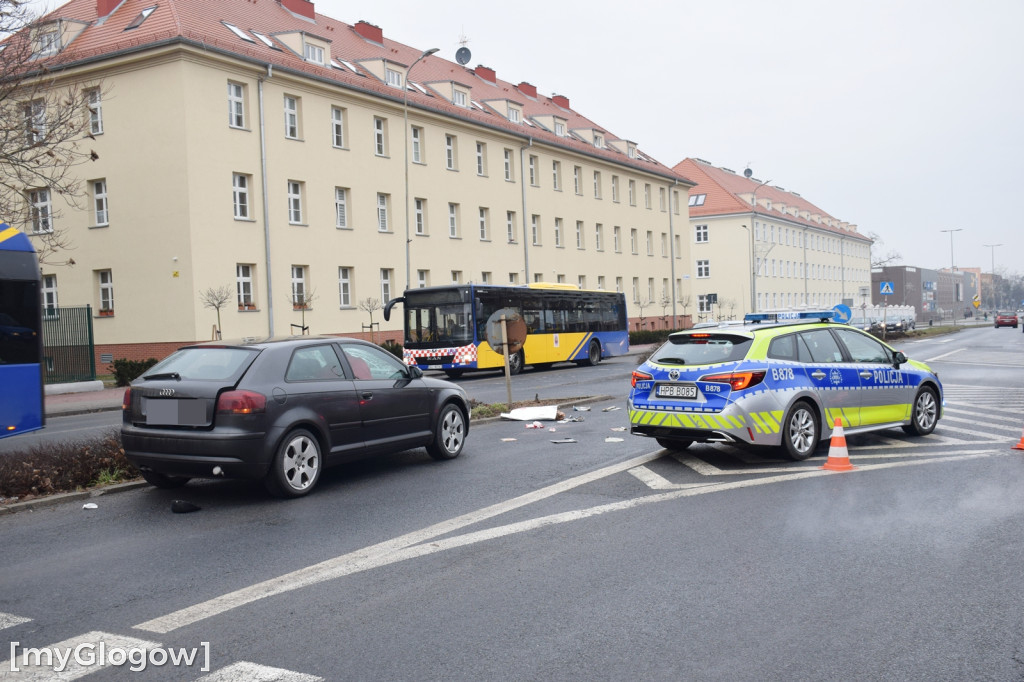 Potrącenie rowerzysty na Wojska Polskiego