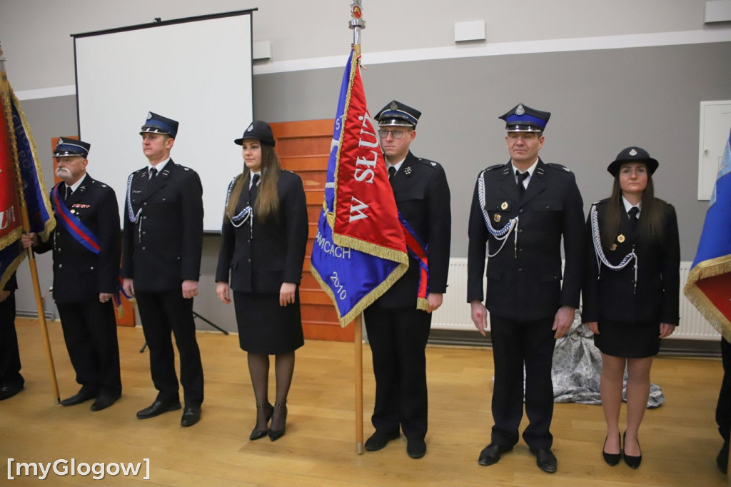 Zebranie strażaków w gminie Głogów