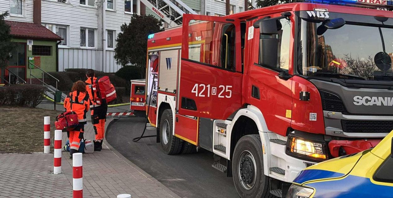 Akcja strażaków na Oriona w Głogowie