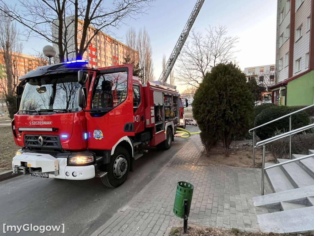 Akcja strażaków na Oriona w Głogowie