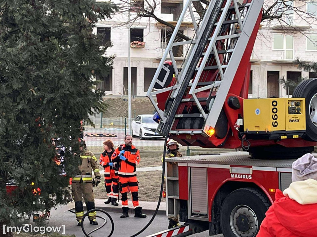 Akcja strażaków na Oriona w Głogowie