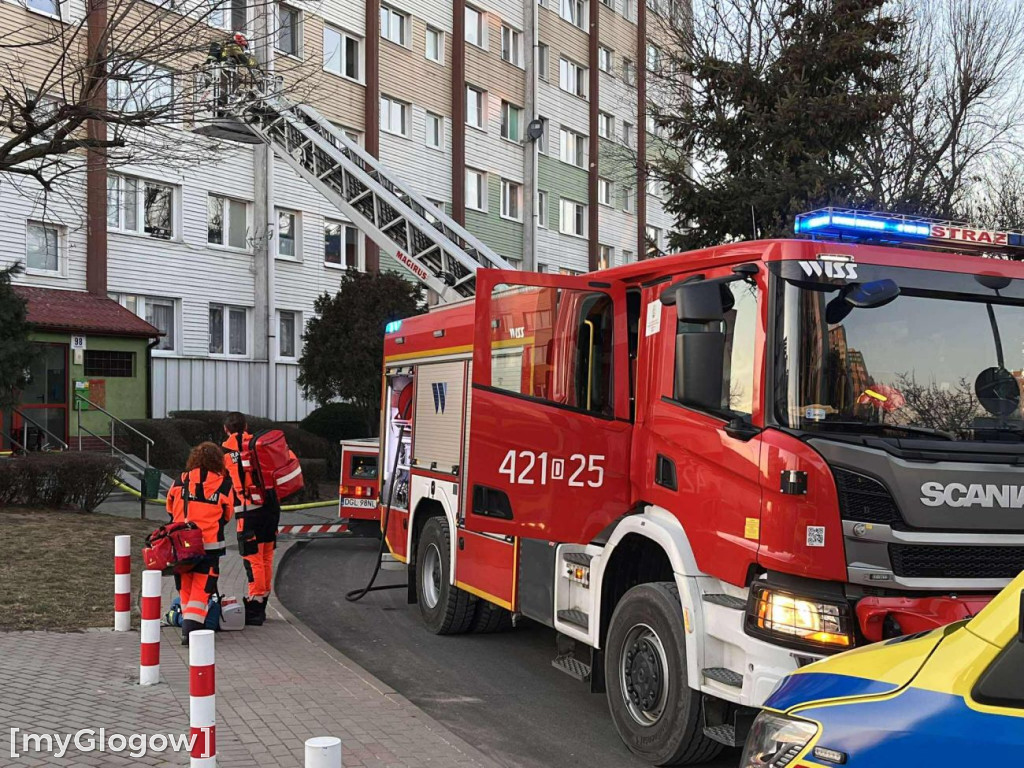 Akcja strażaków na Oriona w Głogowie