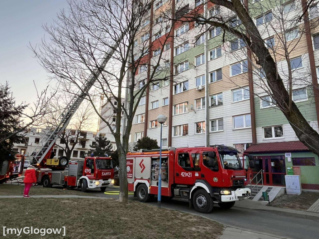 Akcja strażaków na Oriona w Głogowie