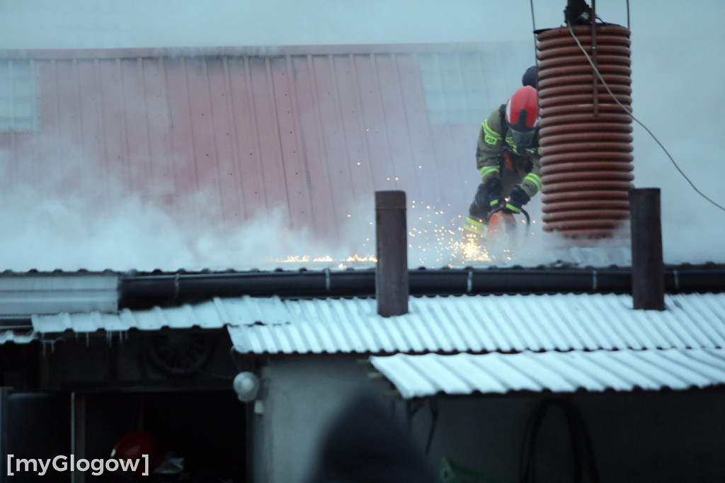 Groźny pożar w Sobczycach pod Głogowem