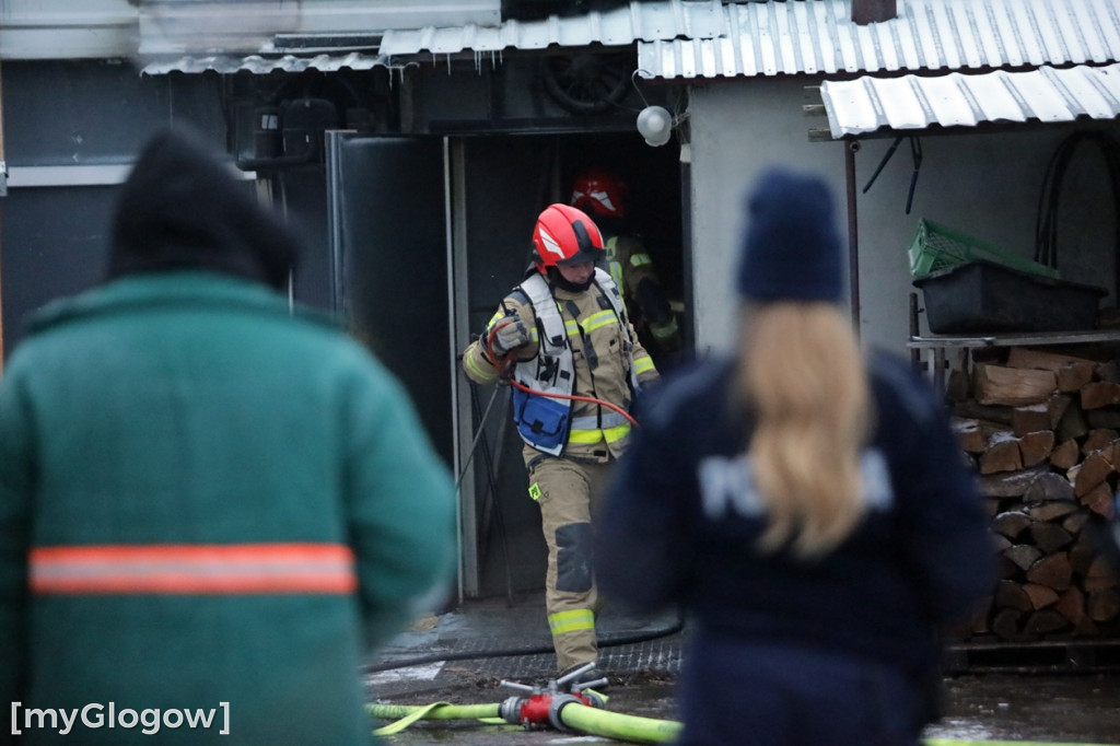 Groźny pożar w Sobczycach pod Głogowem
