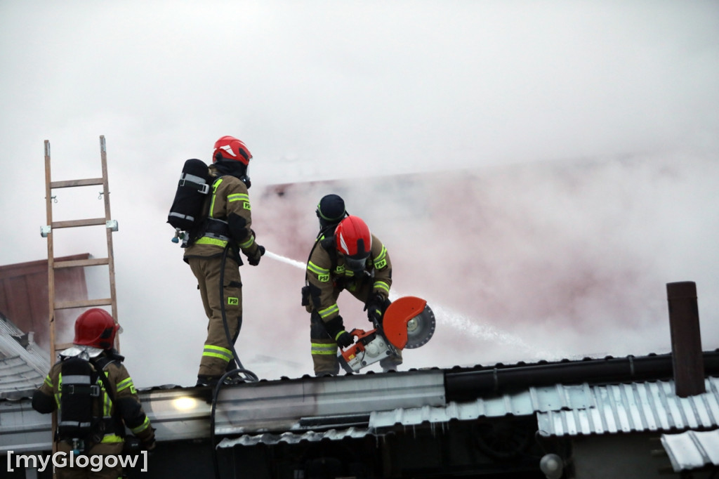 Groźny pożar w Sobczycach pod Głogowem