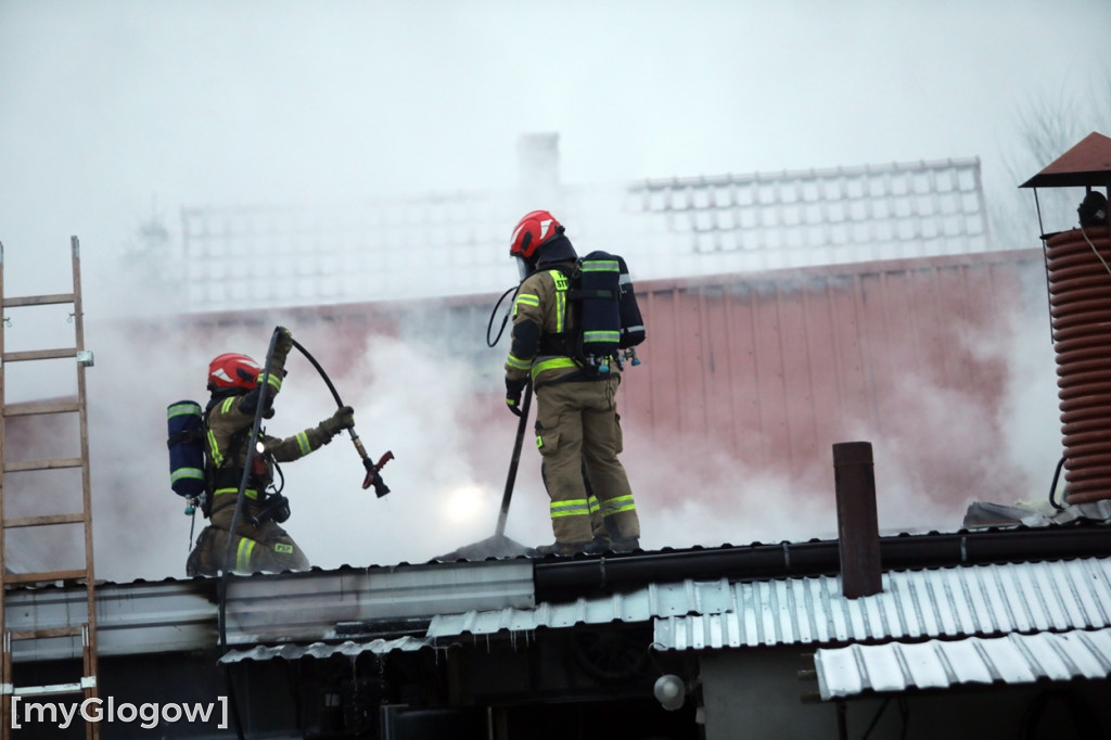 Groźny pożar w Sobczycach pod Głogowem