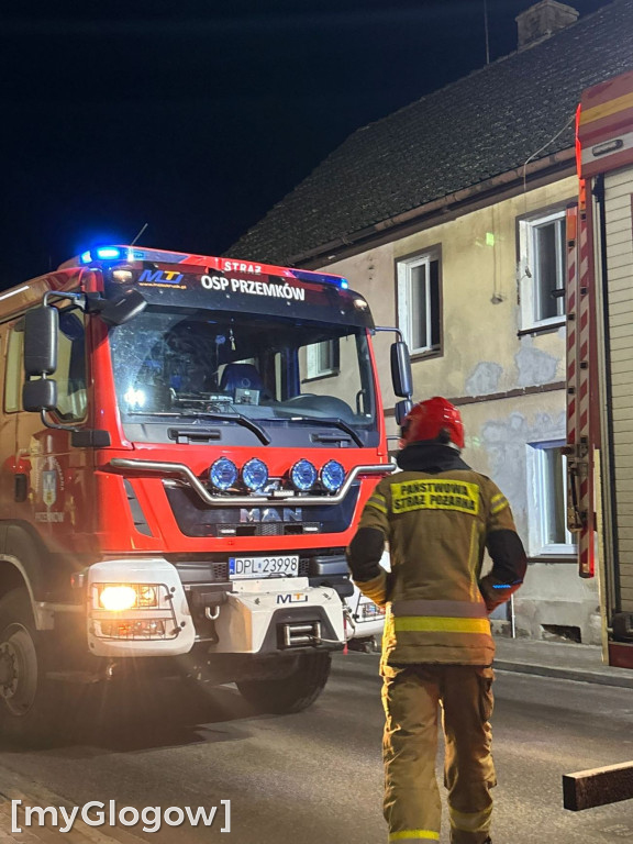 Wyciek gazu w Przemkowie