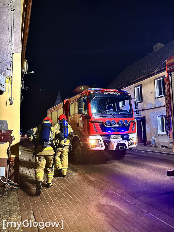 Wyciek gazu w Przemkowie