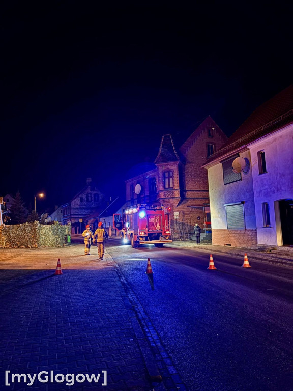 Wyciek gazu w Przemkowie