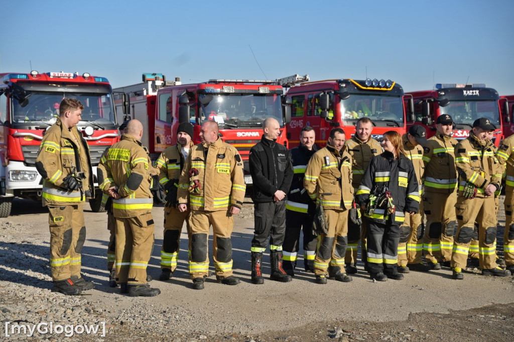Akcja ratownicza w Hucie Miedzi Głogów