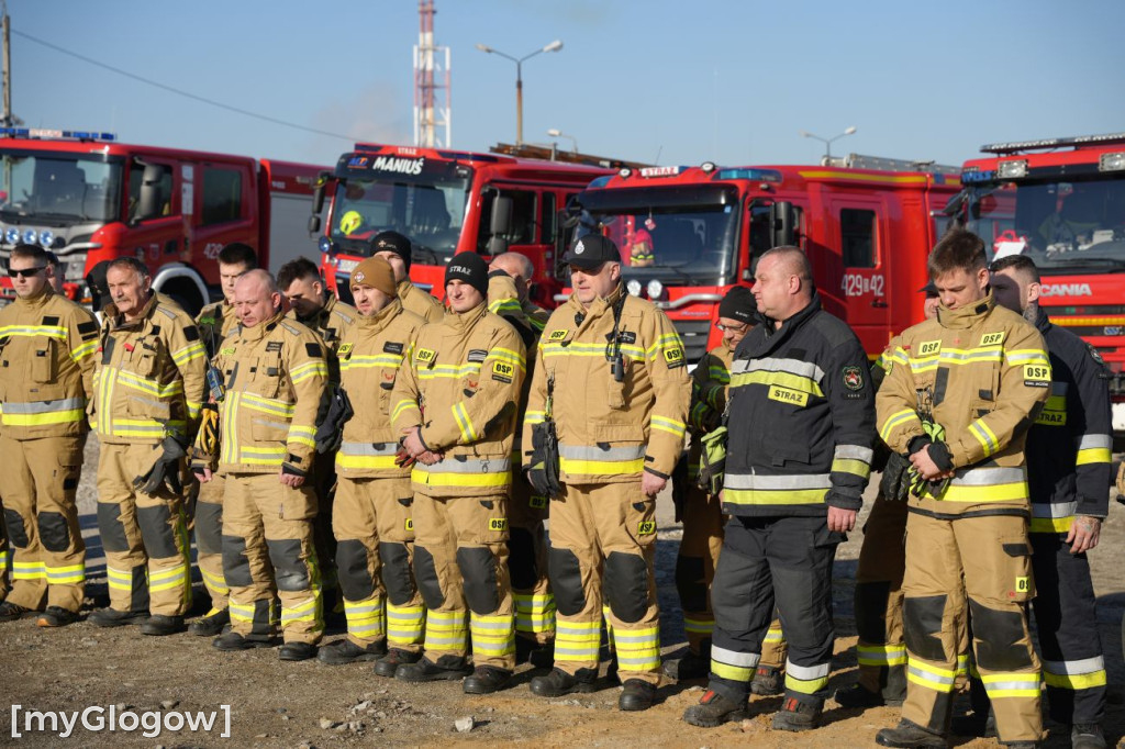 Akcja ratownicza w Hucie Miedzi Głogów