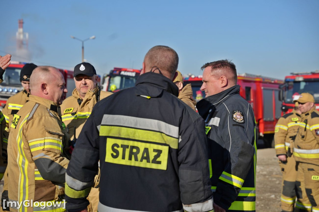 Akcja ratownicza w Hucie Miedzi Głogów