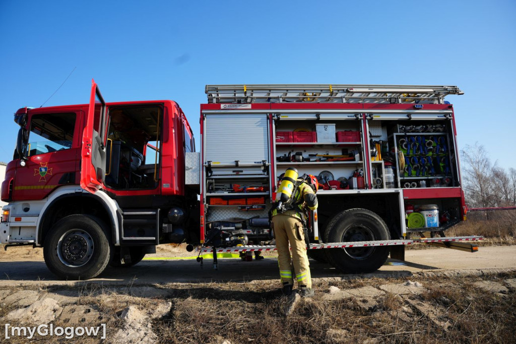 Akcja ratownicza w Hucie Miedzi Głogów