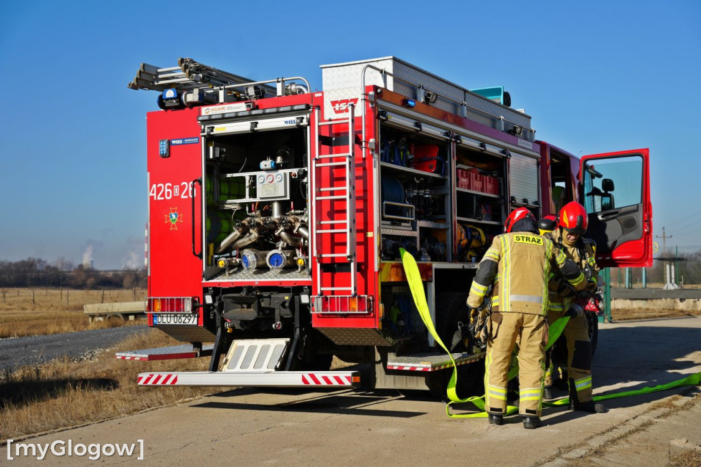 Akcja ratownicza w Hucie Miedzi Głogów